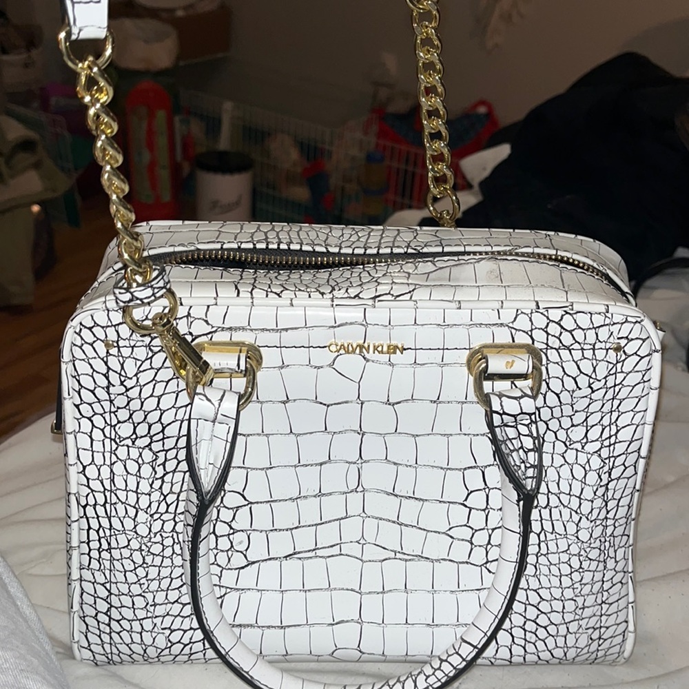 Snakeskin Calvin Klein bag